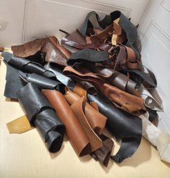 About 15 Pounds Of Leather With A Tote.