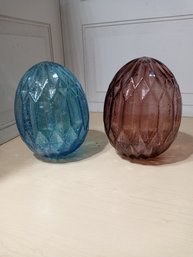2  Large Decorative Eggs