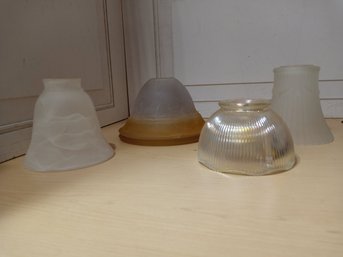 4 Glass Lampshades