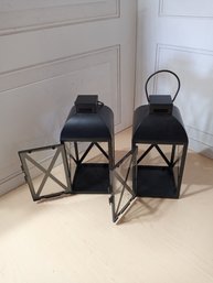 2 Matching, Hanging Lantern Style Boxes