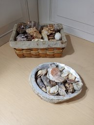 2 Containers Full Of Sea Shells