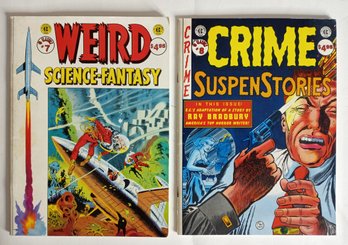 2 Entertaining Comics, Weird Science-Fantasy Issue #7, Crime SuspenStories Issue #8