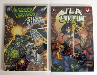 2 Crossover Comics, DC/Marvel: Green Lantern/Silver Surfer, DCtop Cow: JLAWitchblade