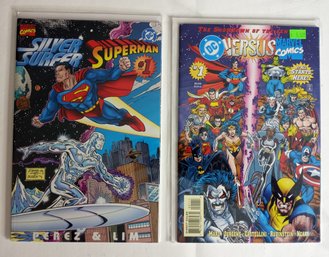 2 Crossover Comics, Silver Surfer/superman Issue 1, DC Versus Marvel Comics