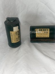 Vintage BOB-BET Belt Loop Bait Box Worm Tin-Excellent Condition