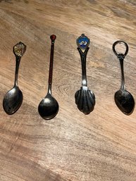 4 Vintage Mini Spoons