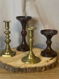 4 Brass CandLe Stick Holders