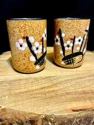 Vintage Japanese Pottery Stoneware Cups