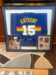 Carmelo Anthony Signed Shirt Framed
