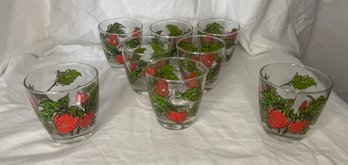 Strawberry Juice Glasses