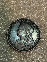 1896 Great Britain Penny Great Condition