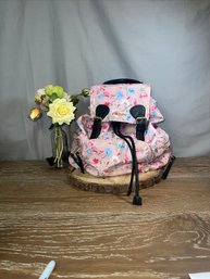 Steve Madden Exclusive Pink And White Floral Print Backpack