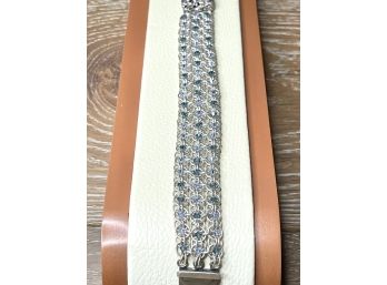 Beautiful Sterling Bracelet  With Swarovski Crystals!