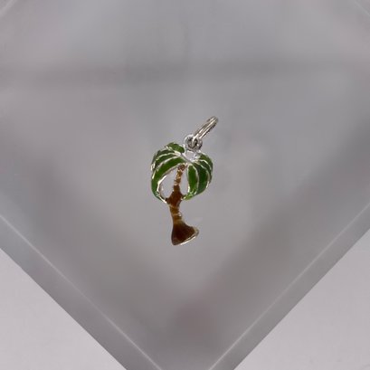Sterling Silver Palm Tree Charm 1.71g