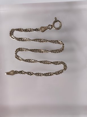 Sterling Silver Chain Bracelet 1.67g