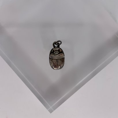 Sterling Silver Scarab Beetle Charm 7.67g