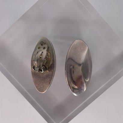 Sterling Silver Clip On Earrings 15.04g