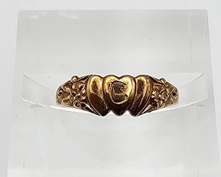 PSCO 10K Gold Signet 'C' Ring Size 1.75 0.65 G