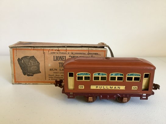 Vintage Lionel Trains Terra Cotta Pullman Passenger Car O-Gauge #529