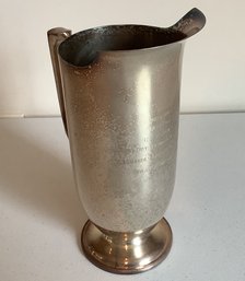 Vintage 1966 Horse Show Presentation Silver Plated Pitcher Trophy, LaGuardia Airport Kiwanis Club