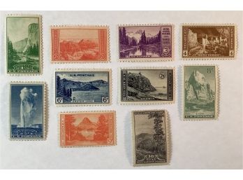U.S. Postage Stamp Set: 10 National Parks Issue 1934 Commemoratives #1