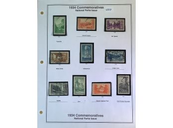 U.S. Postage Stamp Set: 10 National Parks Issue 1934 Commemoratives #3