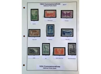 U.S. Postage Stamp Set: 10 National Parks Issue 1934 Commemoratives #2