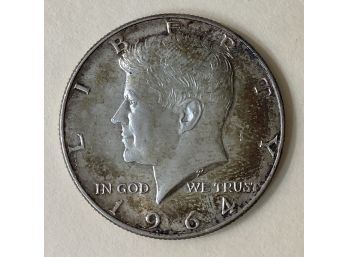 1964 Kennedy Half Dollar 90 Percent Silver U.S. Coin