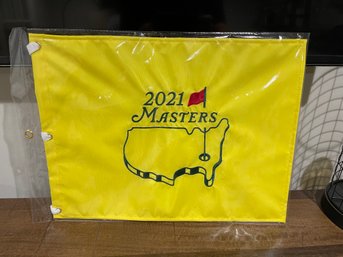 Mint Condition The Masters Golf 2021 Commemorative Flag 20' By 13.5' Tall Great Gift!