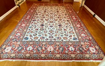 Magnificent $12,600.00 Antique Rare Genuine Hand Woven Isfahan Persian Rug 12'6' By 8'11'