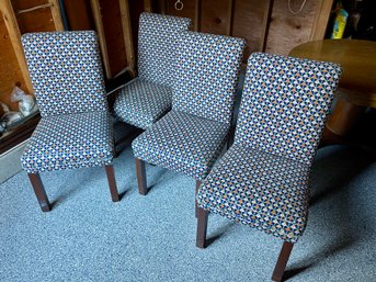 Set 4 Vintage Dining Slipper Chairs