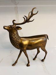 Vintage Brass Deer Reindeer Figurine 3.5' Tall