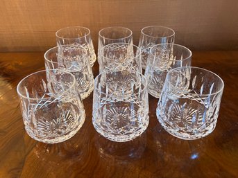 Set Of 9 Waterford Crystal Powerscourt Tumblers Glasses