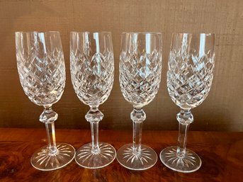 Set Of 4 Waterford Crystal Powerscourt Wine Glasses