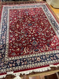 Karastan Red And Navy Oriental Rug Carpet $9850.00 No Reserve