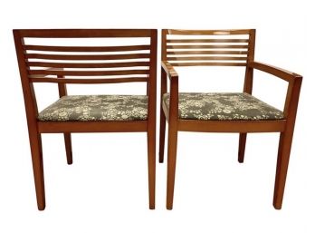 Pair Of Mid Century Signed Knoll Dining Chairs