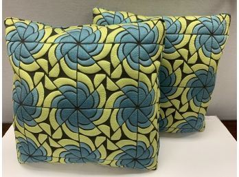 Pair Of Custom Matching Knoll Key West Custom Pillows
