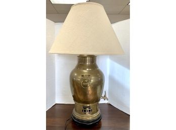 Magnificent Large Brass Russian Samovar Turned Into A Table Lamp