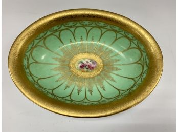 Rare And Antique Beautiful Limoges Medium Size Oval Serving Bowl