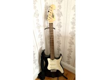 WASHBURN ELECTRIC GUITAR LYON MODEL WITH CASE AND STAND ROCK AND ROLL THE PERFECT GIFT!