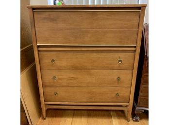 MID CENTURY MODERN SIGNED CHEST OF DRAWERS, MAINLINE HICKORY CHAIR  - Delivery Available