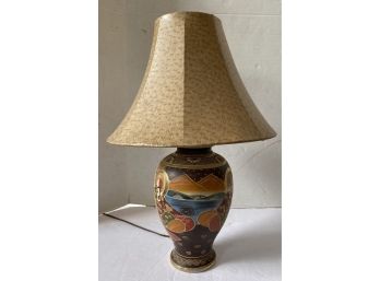 VINTAGE MID CENTURY  MODERN JAPANESE SATSUMA LAMP