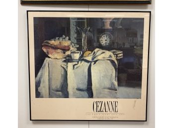 COVETED CEZANNE PRINT FRAMED UNDER GLASS NATIONAL GALLERY OF ART EXHIBITION
