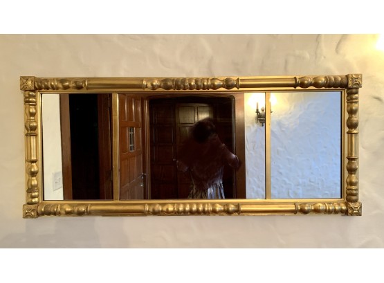 Antique Giltwood 3 Part Triptych Gilt Mirror A Great Father's Day Gift