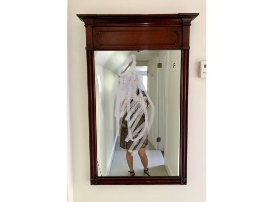 Elegant Mahogany Wall Mantel Mantle Mirror 25 Wide By 37' Tall