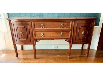 Luxurious Antique Mahogany Sideboard Server Buffet Bar With Lionhead Hardware