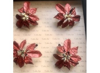 Set Of Twelve Leaf Decorative Napkin Rings