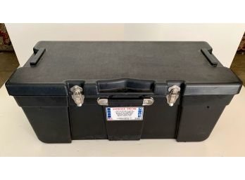 Large Plastic Storage Black Trunk 32W By 14D By 14T