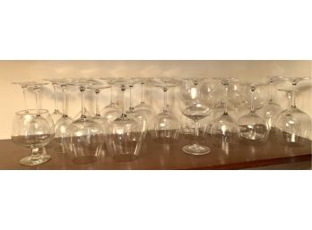 Lot Of Wine Glasses Barware Stemware Glasses Twenty Six In Total