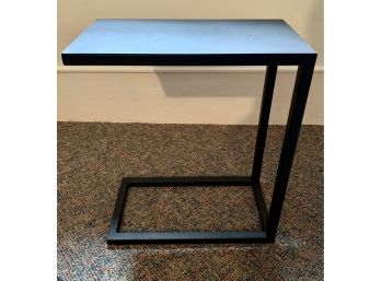 Crate And Barrel Black Metal Side End Table